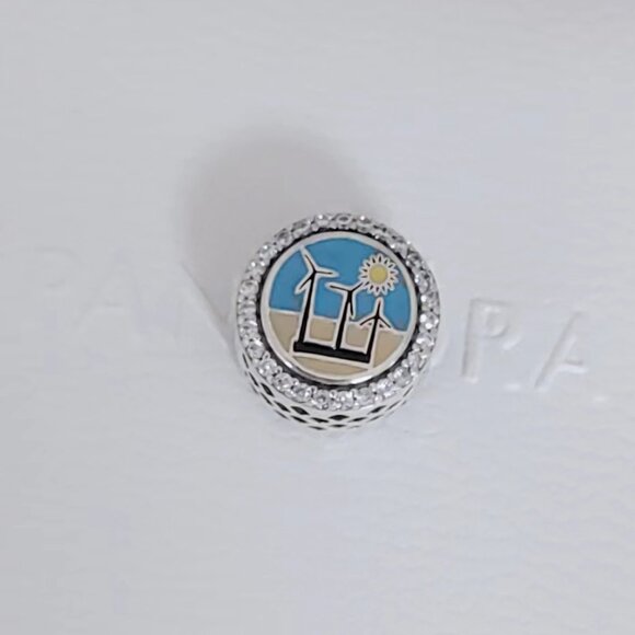 Pandora Windmill Curacao Charm for Pandora Bracelet Bead Charm - Picture 2 of 6